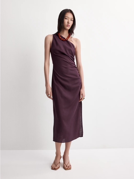 Dresses & Skirts - NWT (size 6) MANGO ASYMMETRICAL DRESS WITH SIDE SLIT